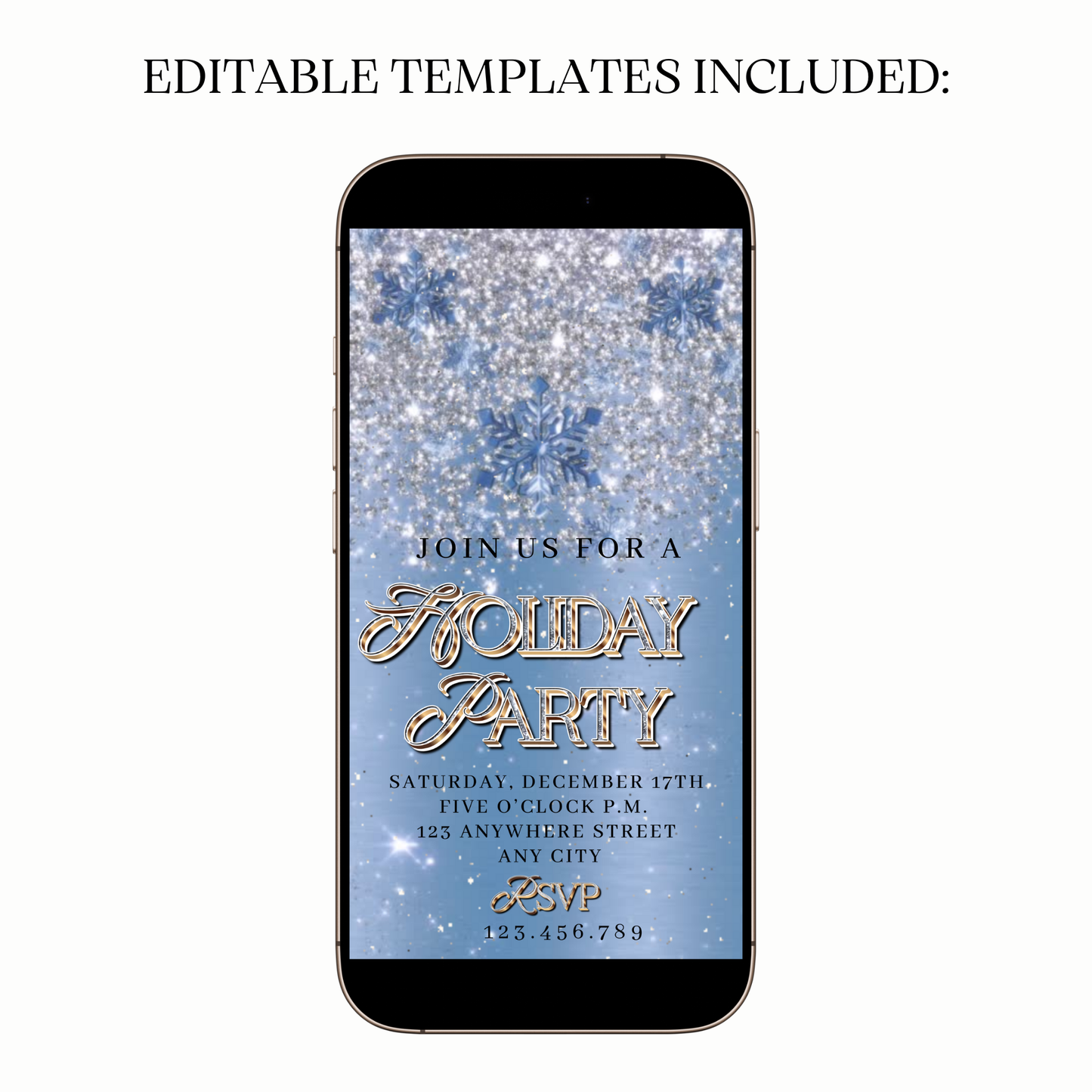 Ice2 winter wonderland video invitation shared on WhatsApp