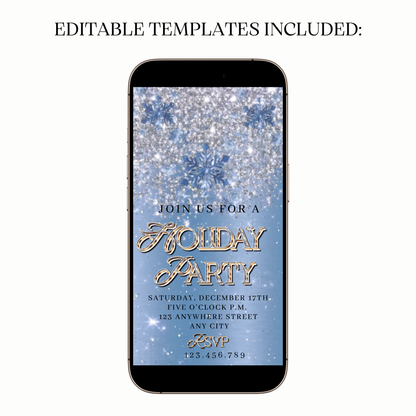 Ice2 winter wonderland video invitation shared on WhatsApp
