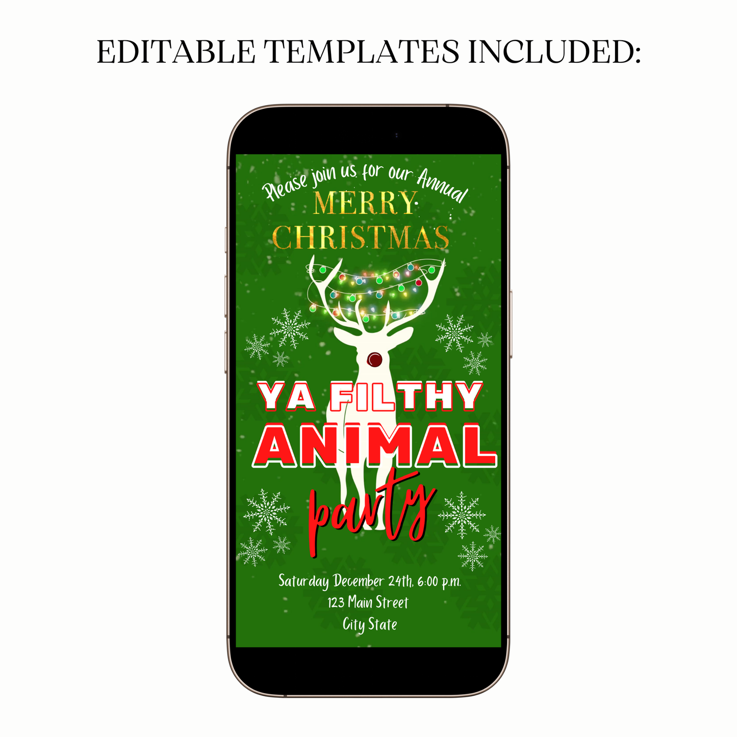 Filthy Animal party video invite shared on WhatsApp