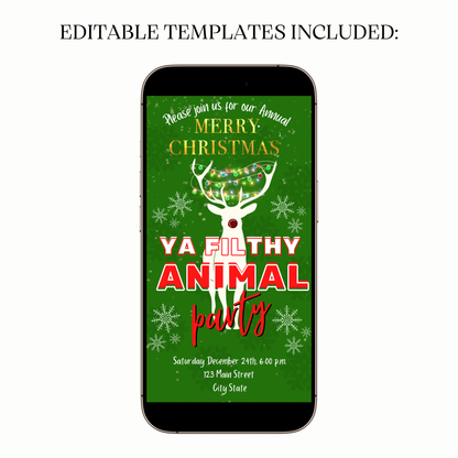 Filthy Animal party video invite shared on WhatsApp