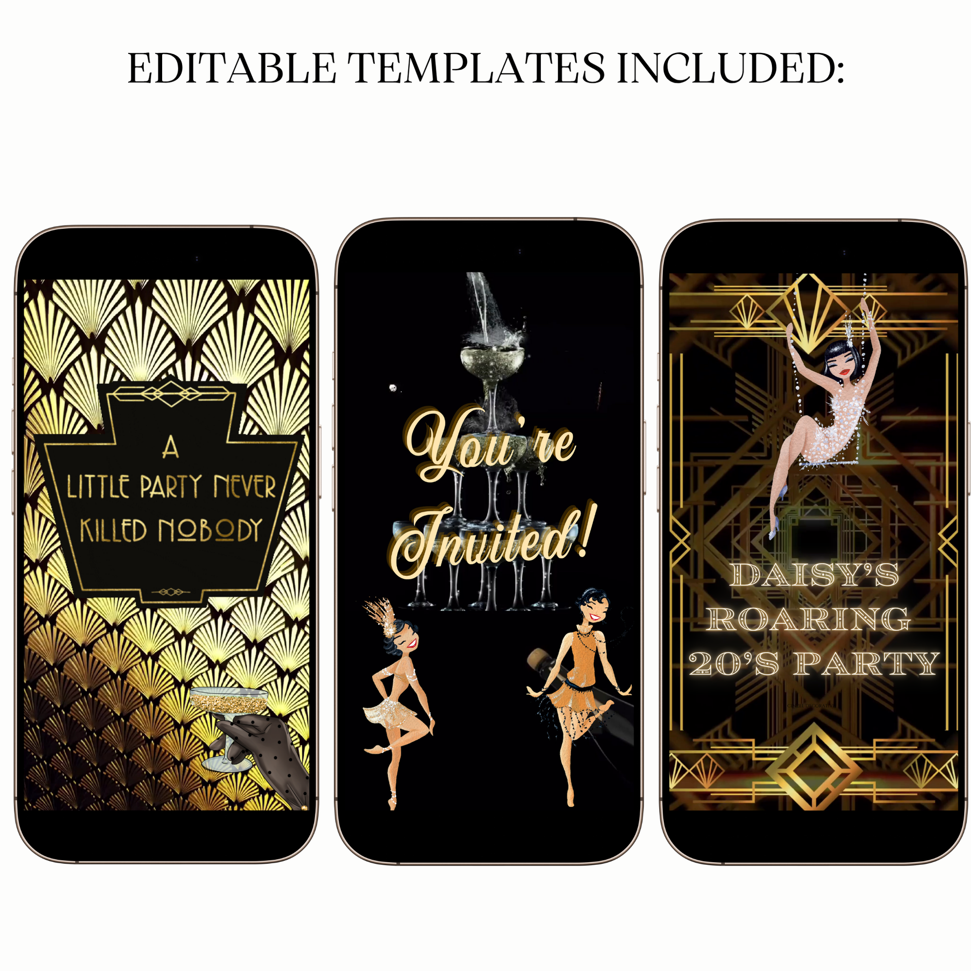 Digital Great Gatsby Party Video Invitation