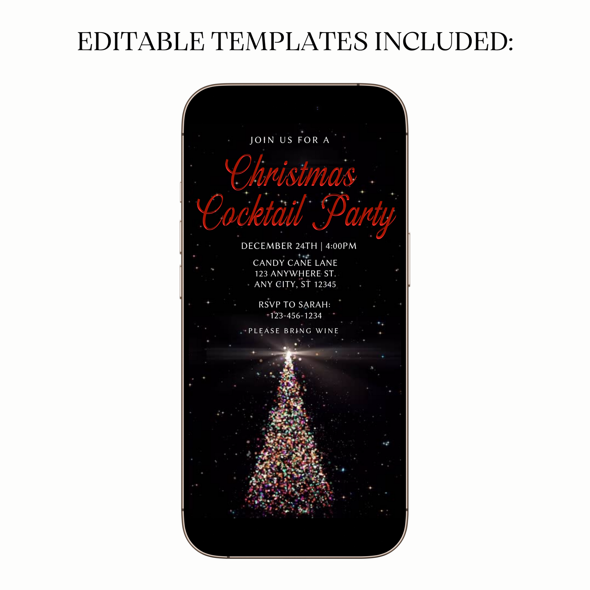 Cocktail Tree digital invite shared on WhatsApp preview