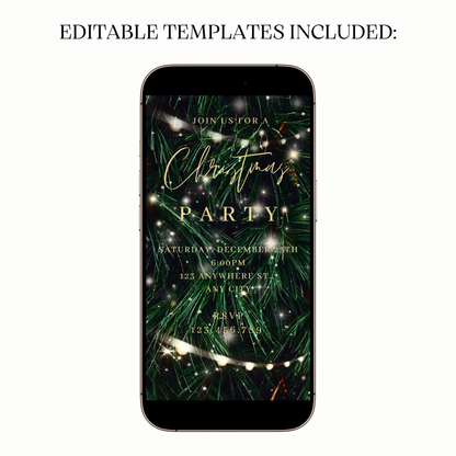 Editable Elegant Tree MP4 video invitation template