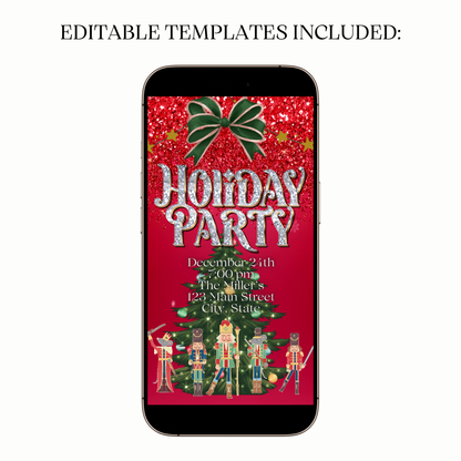 Nutcracker Christmas video invite shared via WhatsApp