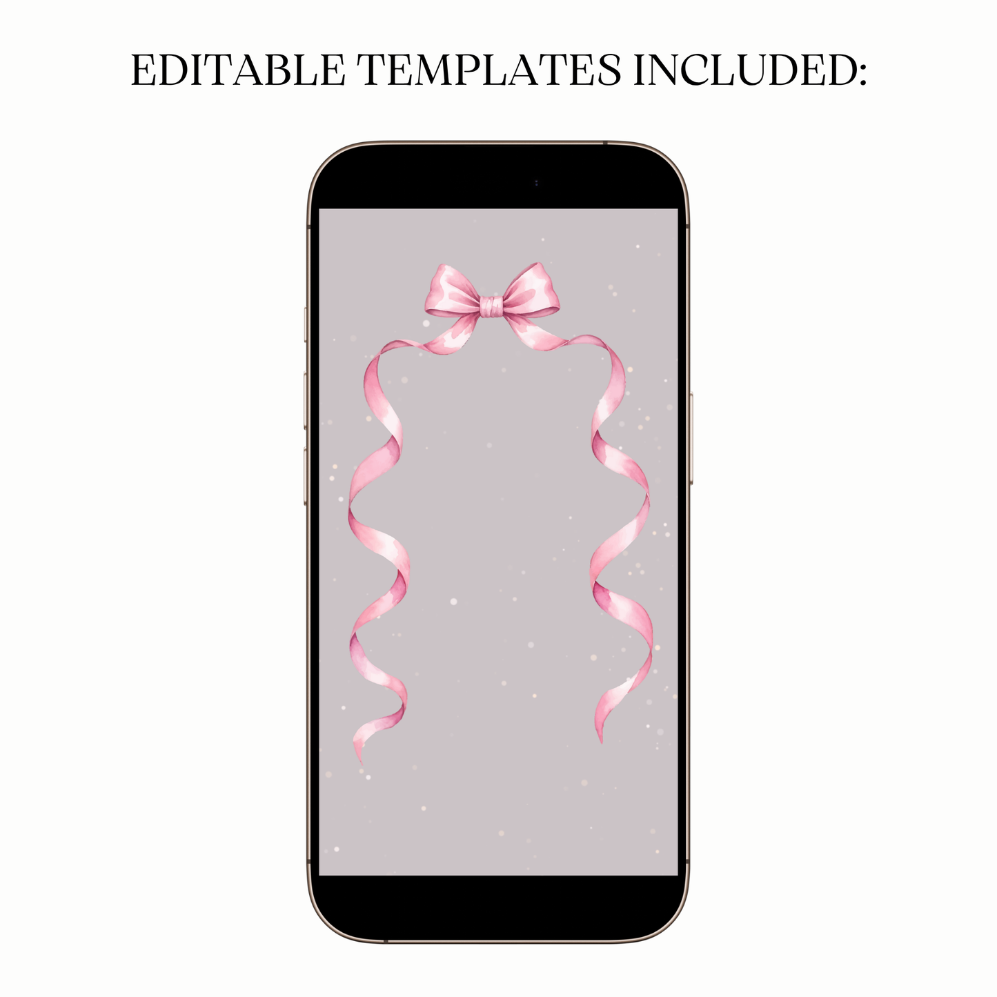 Animated pink ribbon frame digital video party invitation