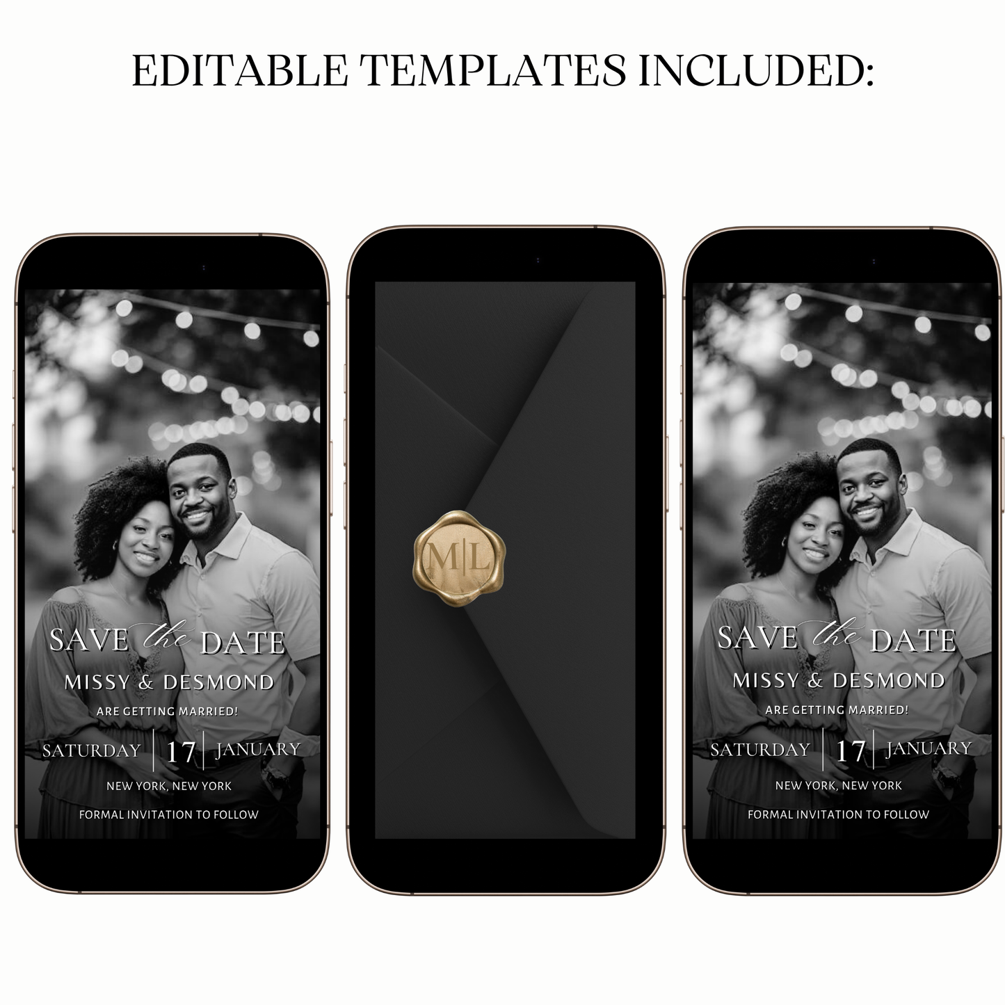 Animated save the date digital video party invitation