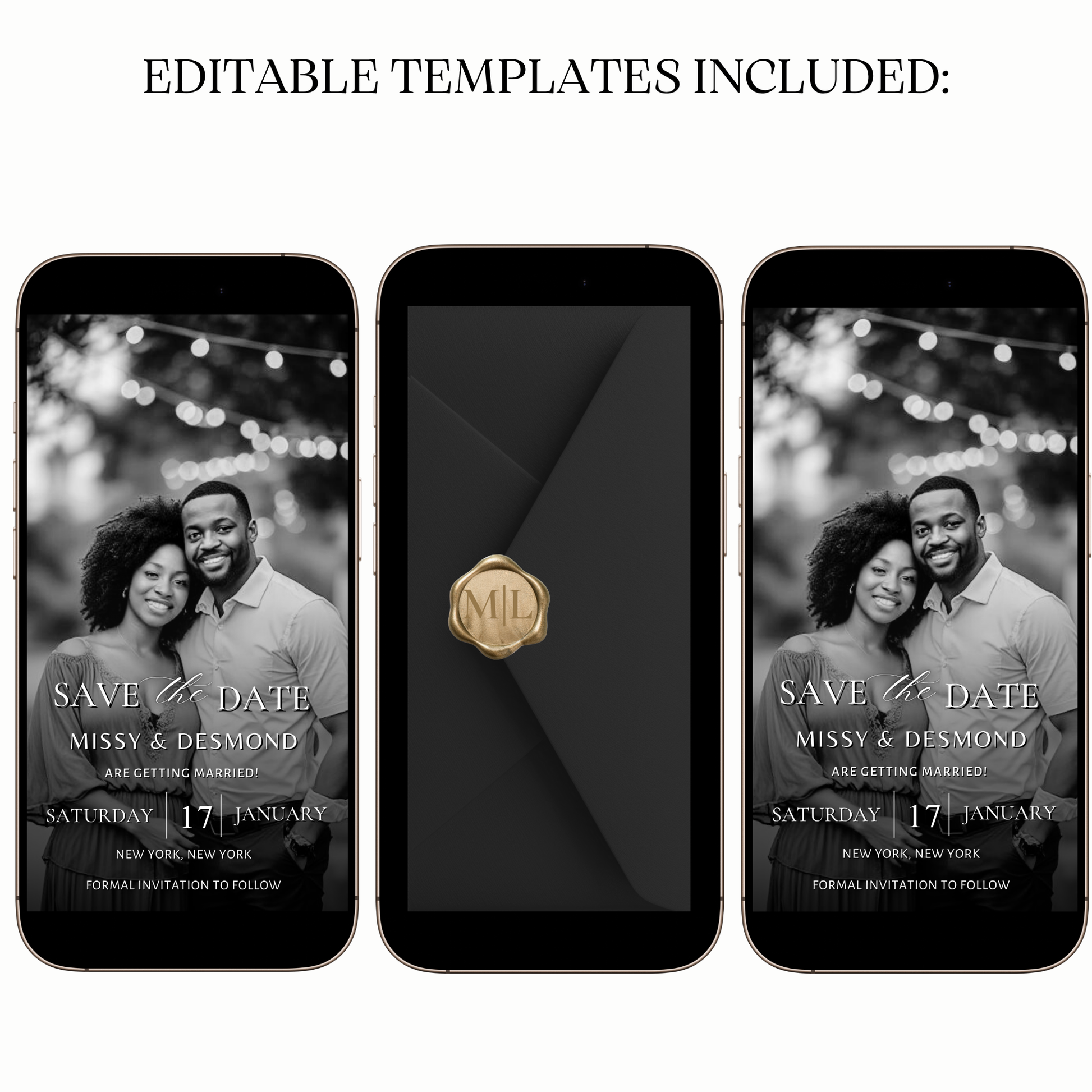 Animated save the date digital video party invitation