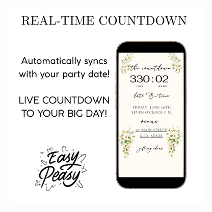 2026 Graduation Website Invitation | Canva Website RSVP Template with Music | Spring Floral for her