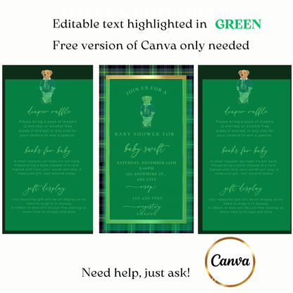 Preppy Plaid Theme Evite MP4 Invite