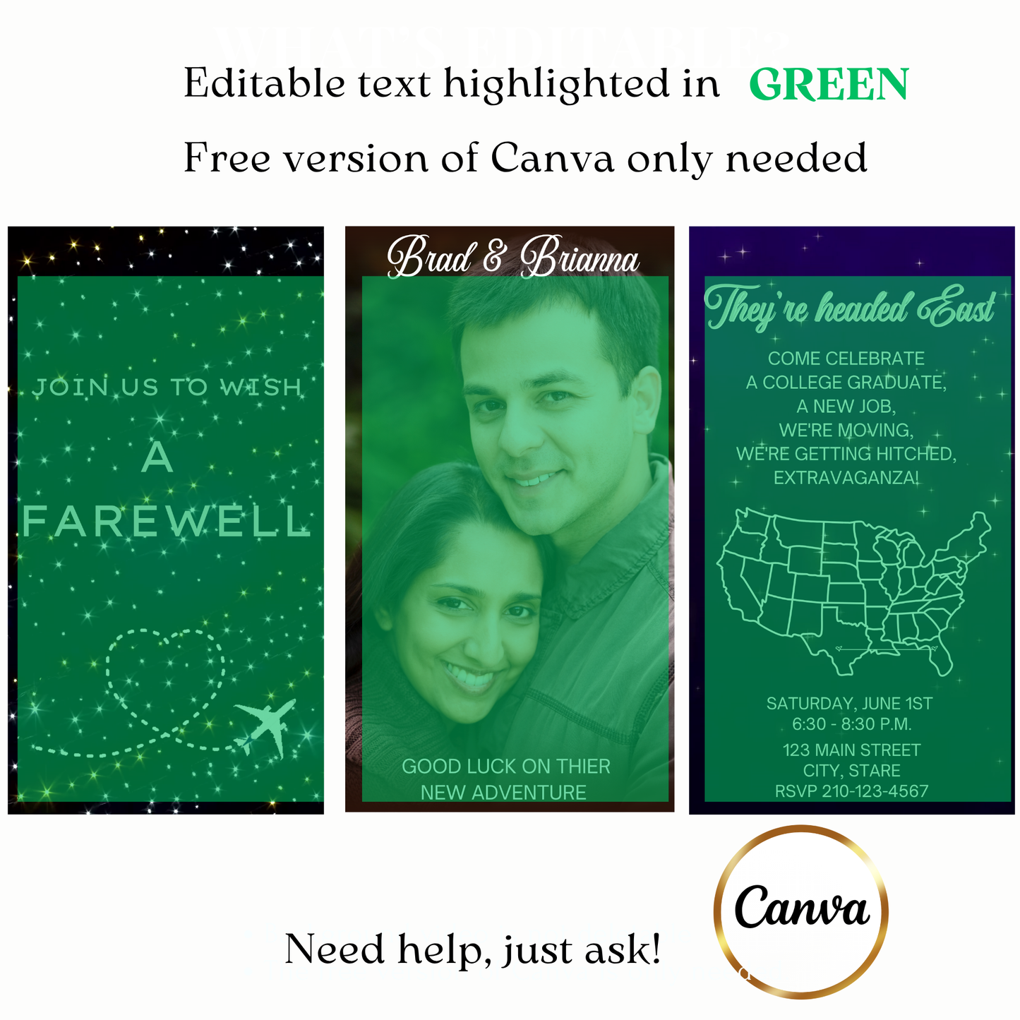 Animated Farewell Party Video Invitation – Bon Voyage Animated Evite Template Evite