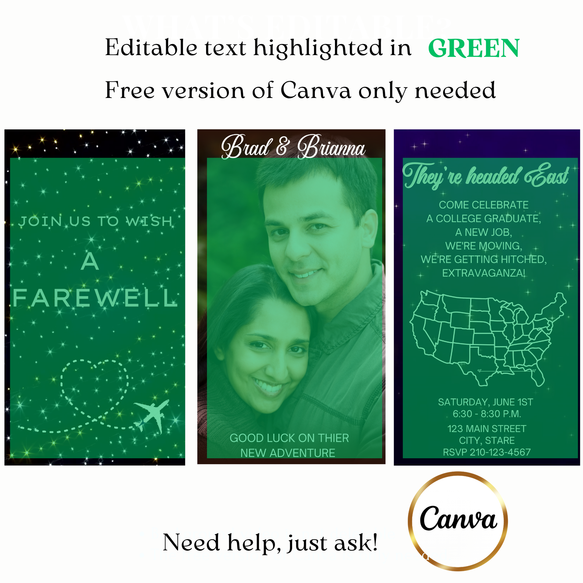 Animated Farewell Party Video Invitation – Bon Voyage Animated Evite Template Evite