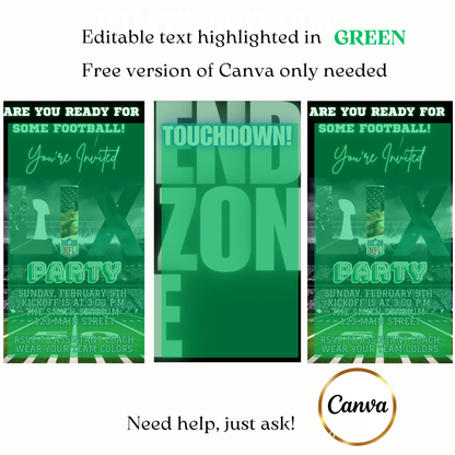 Game Day Party Invite MP4 Invite