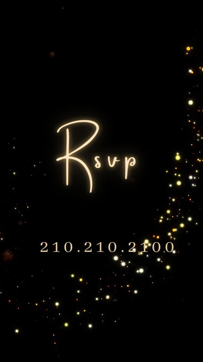 Editable emerald green quinceañera video invitation displayed on a mobile phone, featuring an animated vertical digital invite with music, created in Canva. This premium video invitation template is designed for sharing by text, email, and social media and works with an interactive RSVP website for easy guest response tracking.