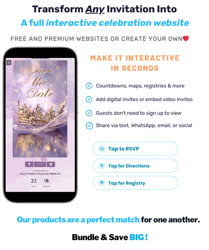Lilac and Pink Quinceañera Video Invitation Canva Template