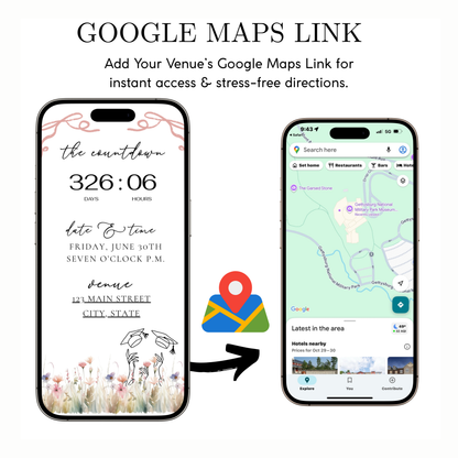 2026 Graduation Website Invitation | Spring Floral Canva Website RSVP Template with Music | Spring Floral for her