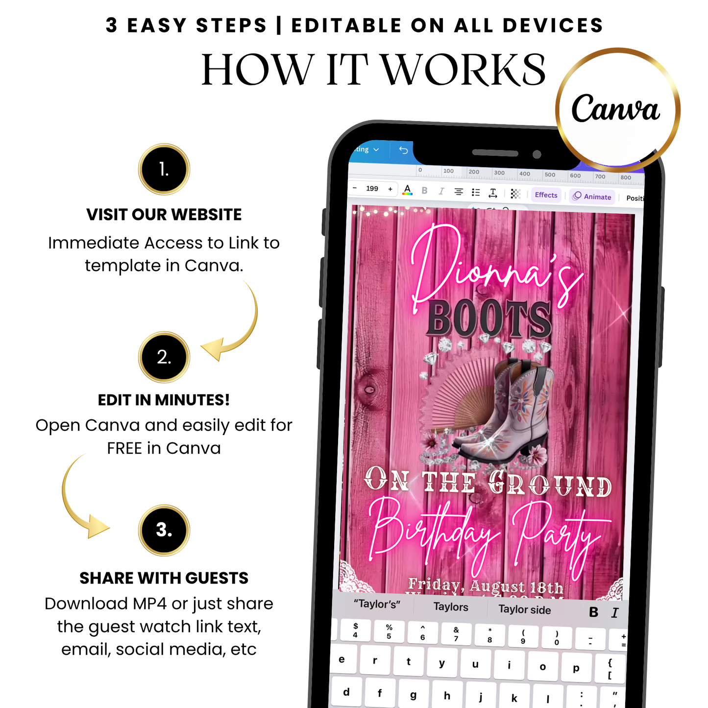 Country Style Video Invitation