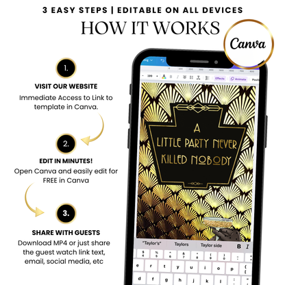 iMessage preview sending the Gatsby-style video to a contact