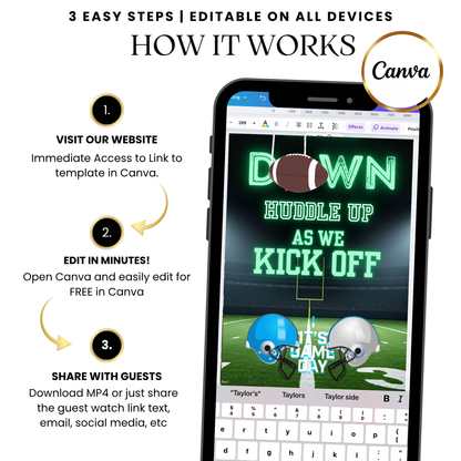 iMessage preview sending the kickoff video invitation