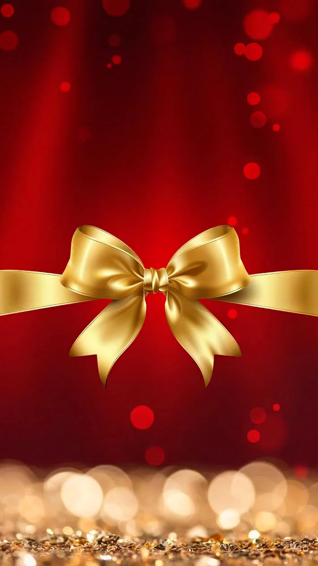 Red and Gold Christmas Party Video Invitation – Elegant Holiday Celebration Evite Instant Download
