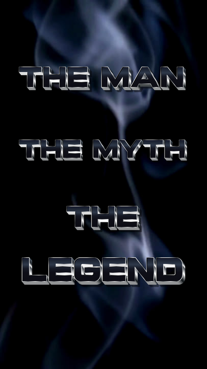 The Man The Myth The Legend Birthday or Graduation Video Invitation Instant Download