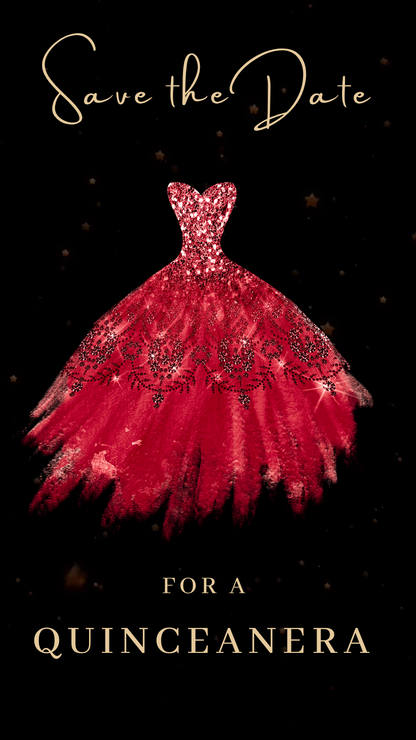 Glam Glitter Dress Theme for Mobile Sharing