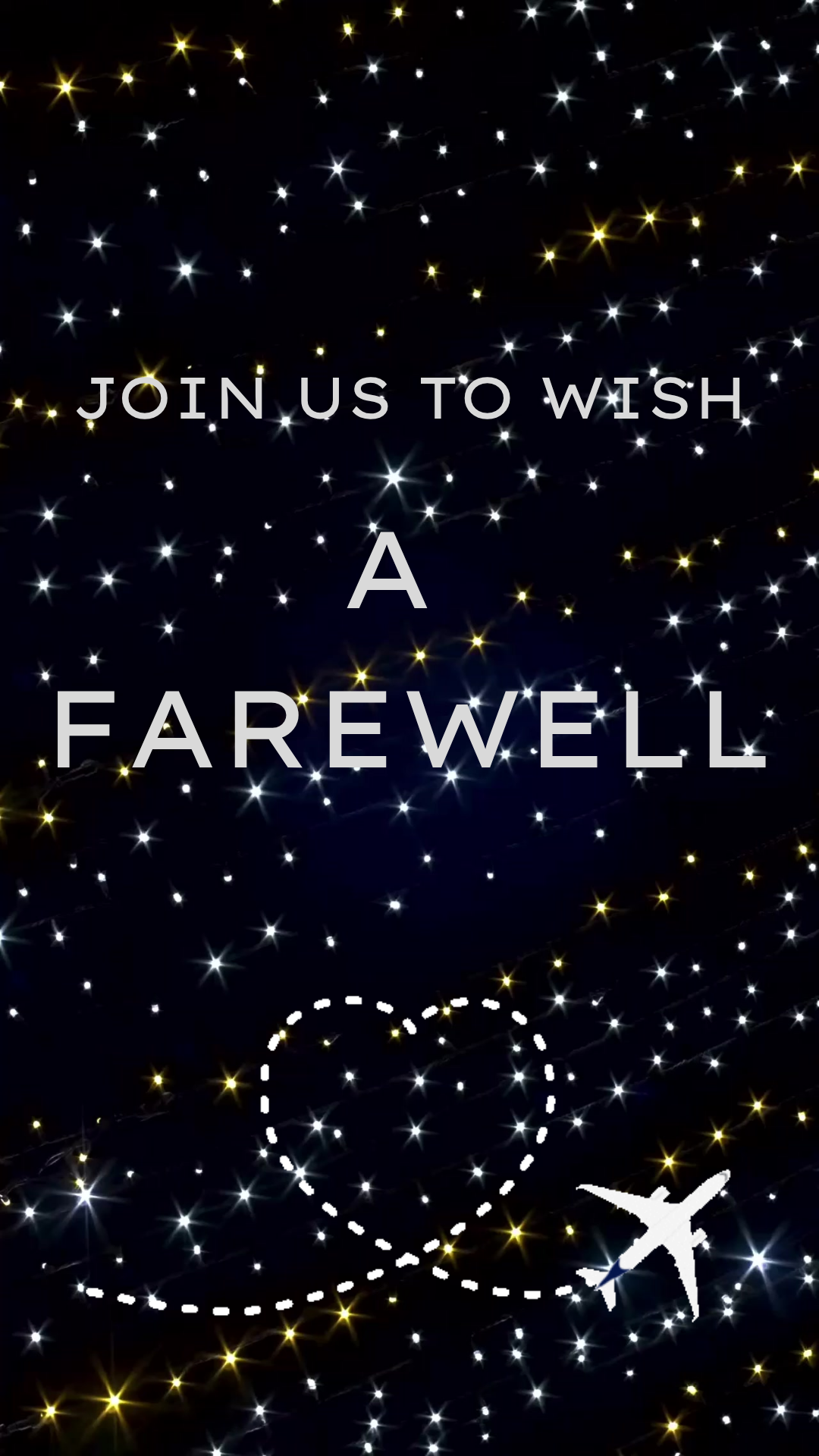 Farewell Party Video Invitation – Bon Voyage Animated Evite Template Instant Download