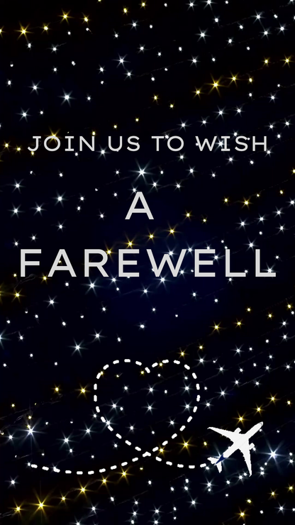 Farewell Party Video Invitation – Bon Voyage Animated Evite Template Instant Download