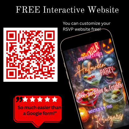 Halloween Video Invitation | Monster Animated Invite | Editable Halloween Bad and boozy Mobile Evite