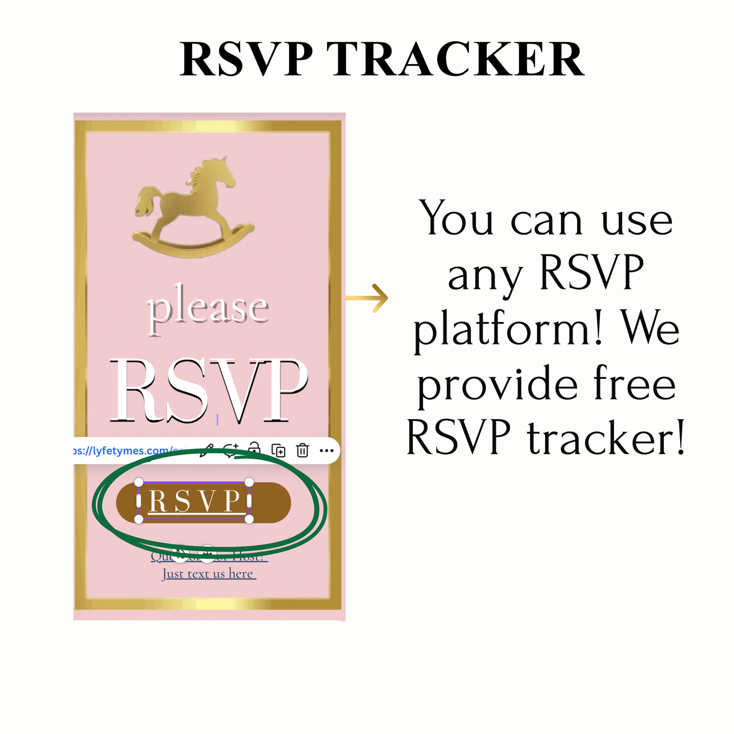 Pink Polo Ralph Lauren Baby Shower Invitation Website | Animated Classic Polo Girl Baby Shower Invite with Rsvp tracking