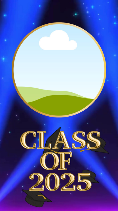 Celestial graduation video invitation template animated