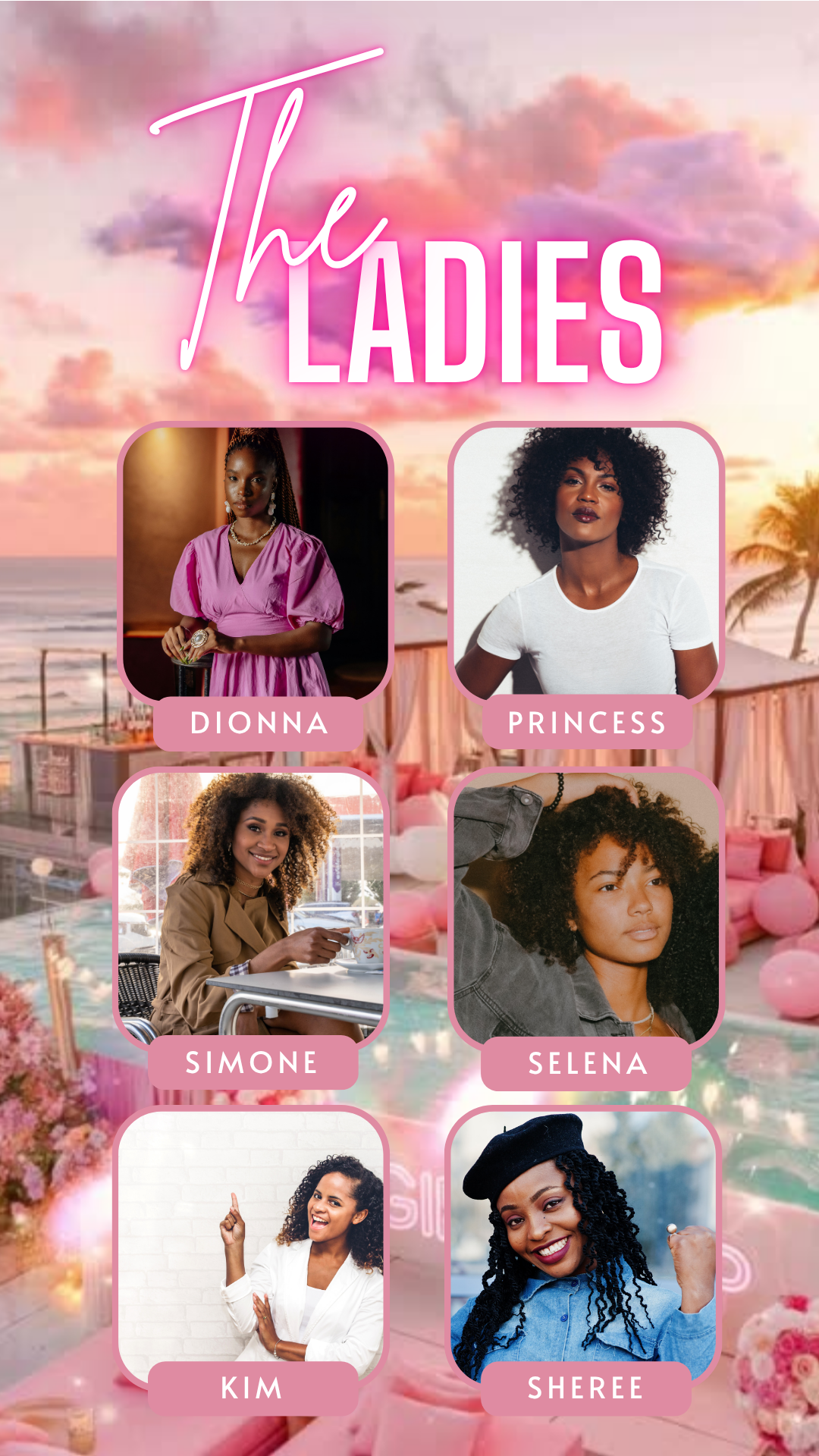 Digital beach getaway bachelorette video invitation template