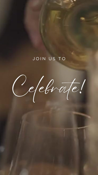 Luxe Gold Birthday Party Video Invitation