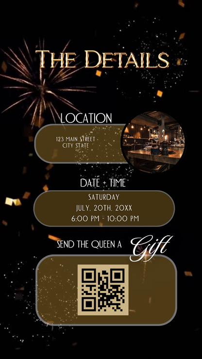 College Send-Off Party Video Invitation – Class of 2025 Trunk Party Canva Editable
