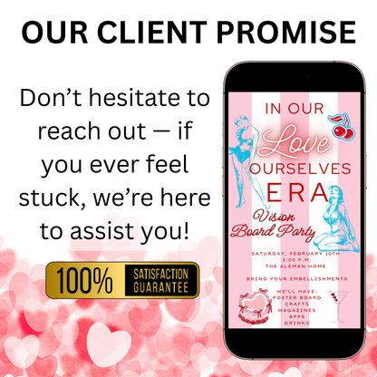In my Love Era Valentines Party Video Invitation | Editable Canva Evite Template
