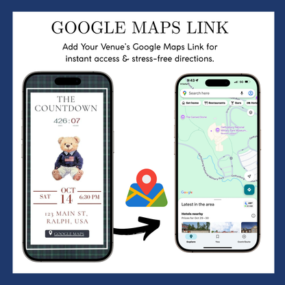 Polo Bear Baby Shower Invitation Website | Animated Baby Shower Invite with Rsvp tracking