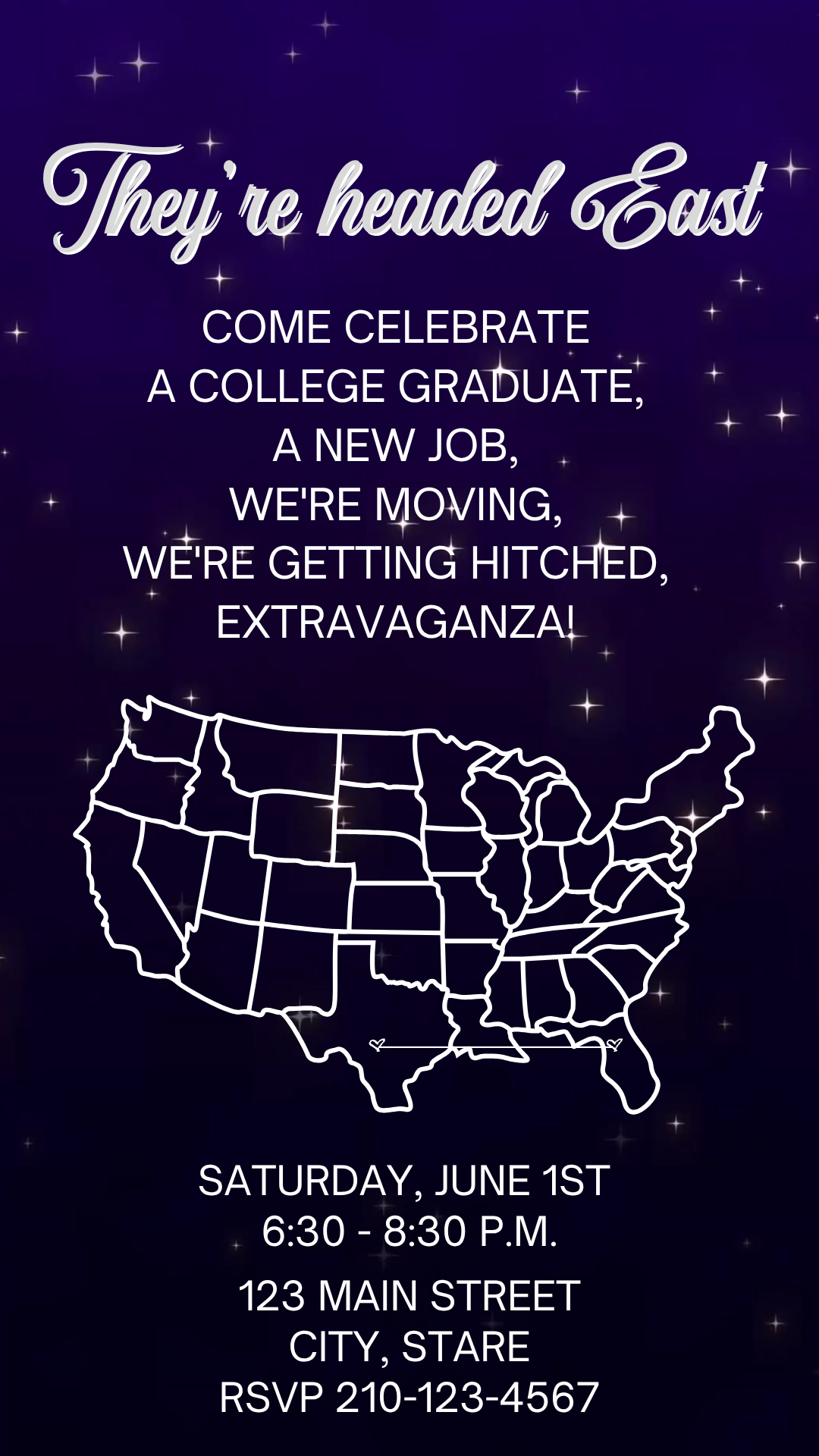 Farewell Party Video Invitation – Bon Voyage Animated Evite Template Social Media Invite