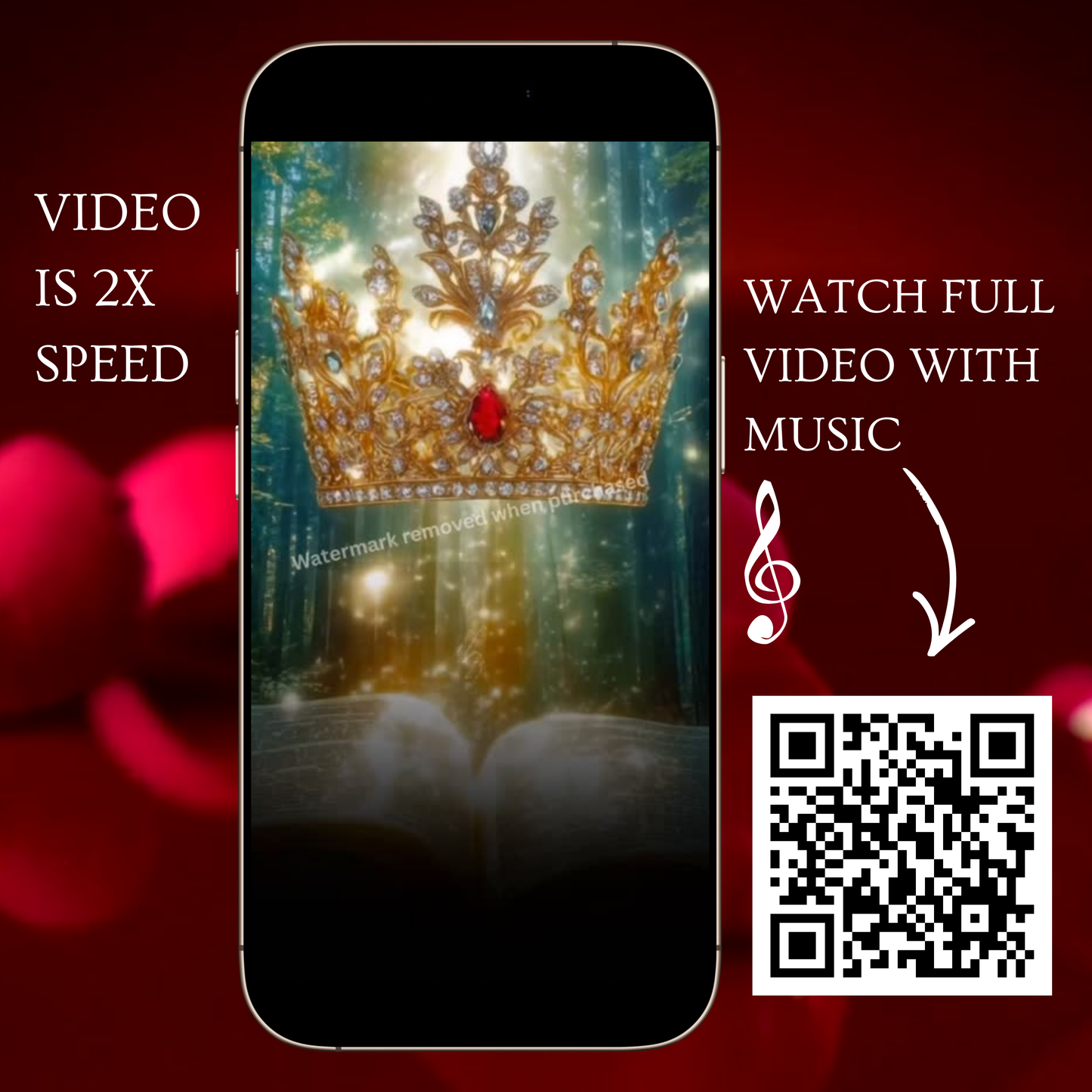Videoeinladung zur Quinceañera mit roten Rosen | Digitale Einladung zum 15. Geburtstag | Bearbeitbare Canva-Vorlage
