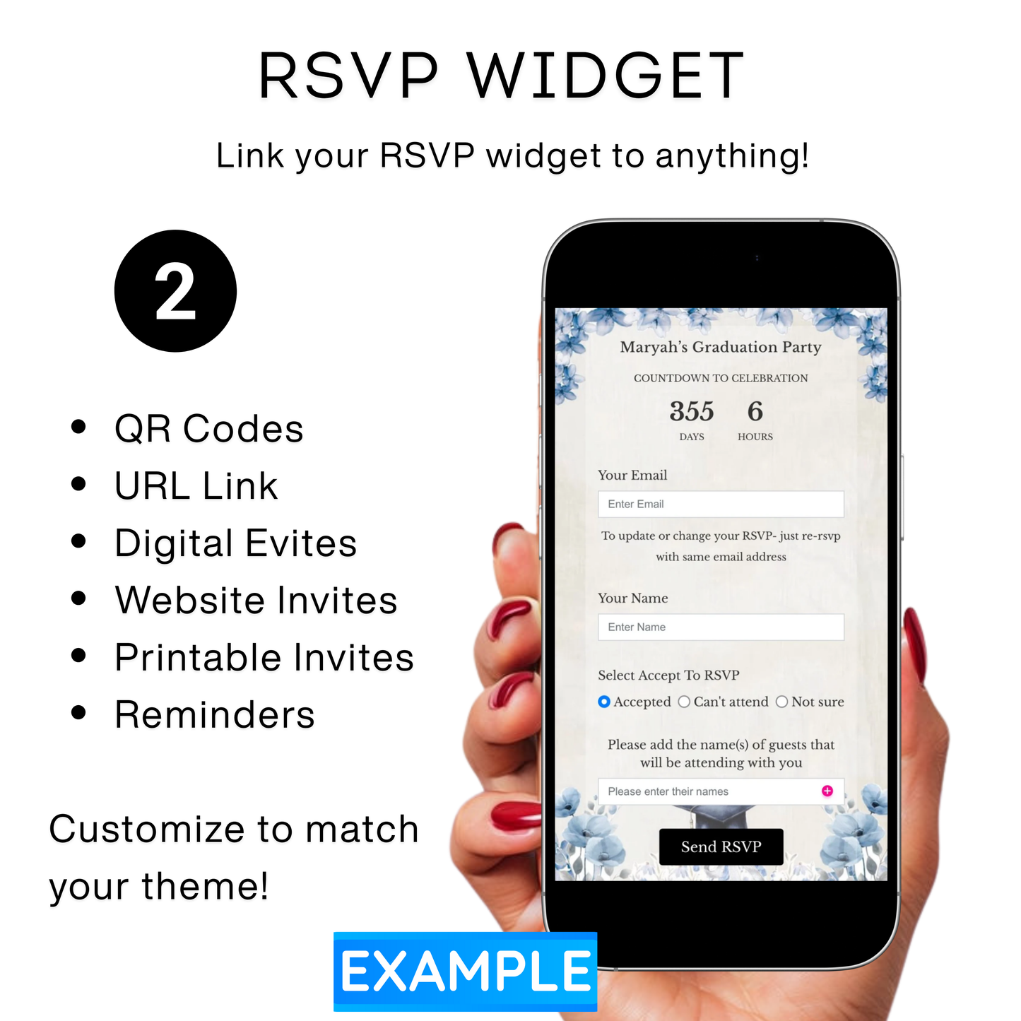 Pink Quinceanera Video Invite | Spring Sweet 15 Quince Invite | Editable Canva Evite Template