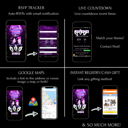 Halloween Video Invitation, Scary Clown Animated Invite, Editable Halloween Party Mobile Evite