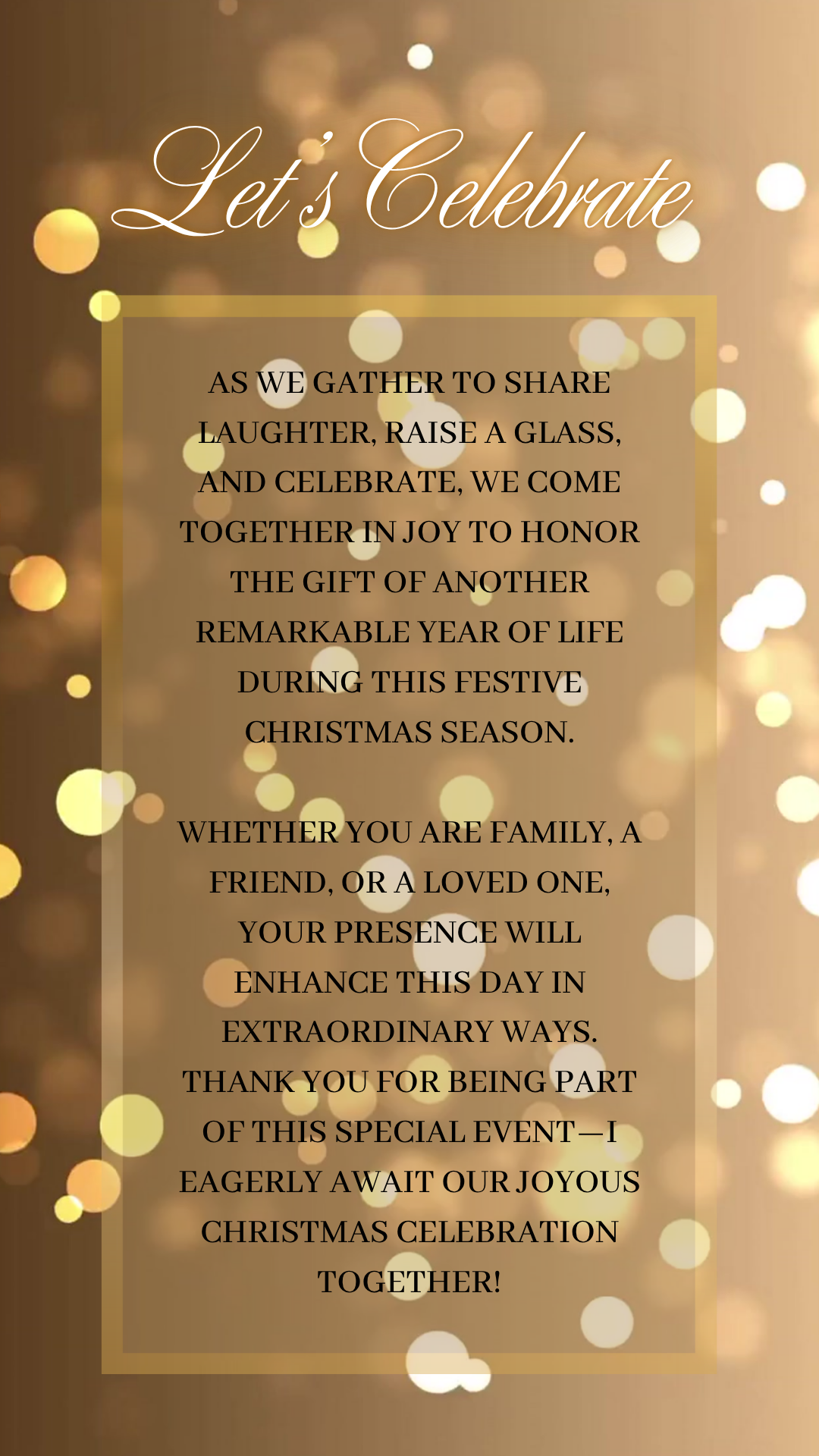 Cozy rustic string lights digital video invitation