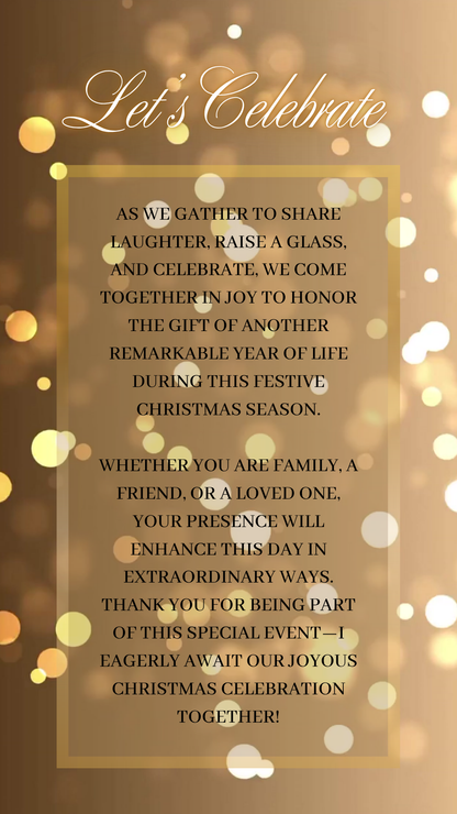 Cozy rustic string lights digital video invitation