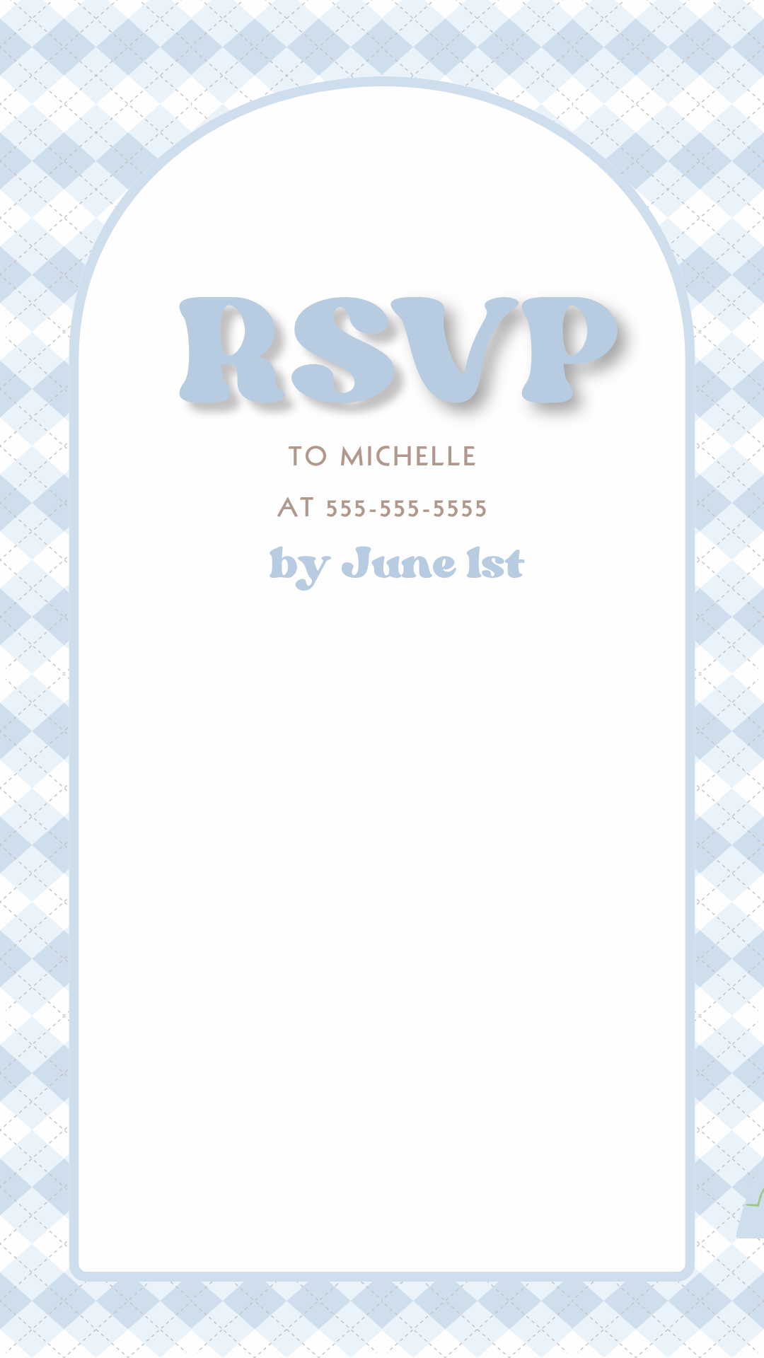 Golf party hole in one digital video invitation