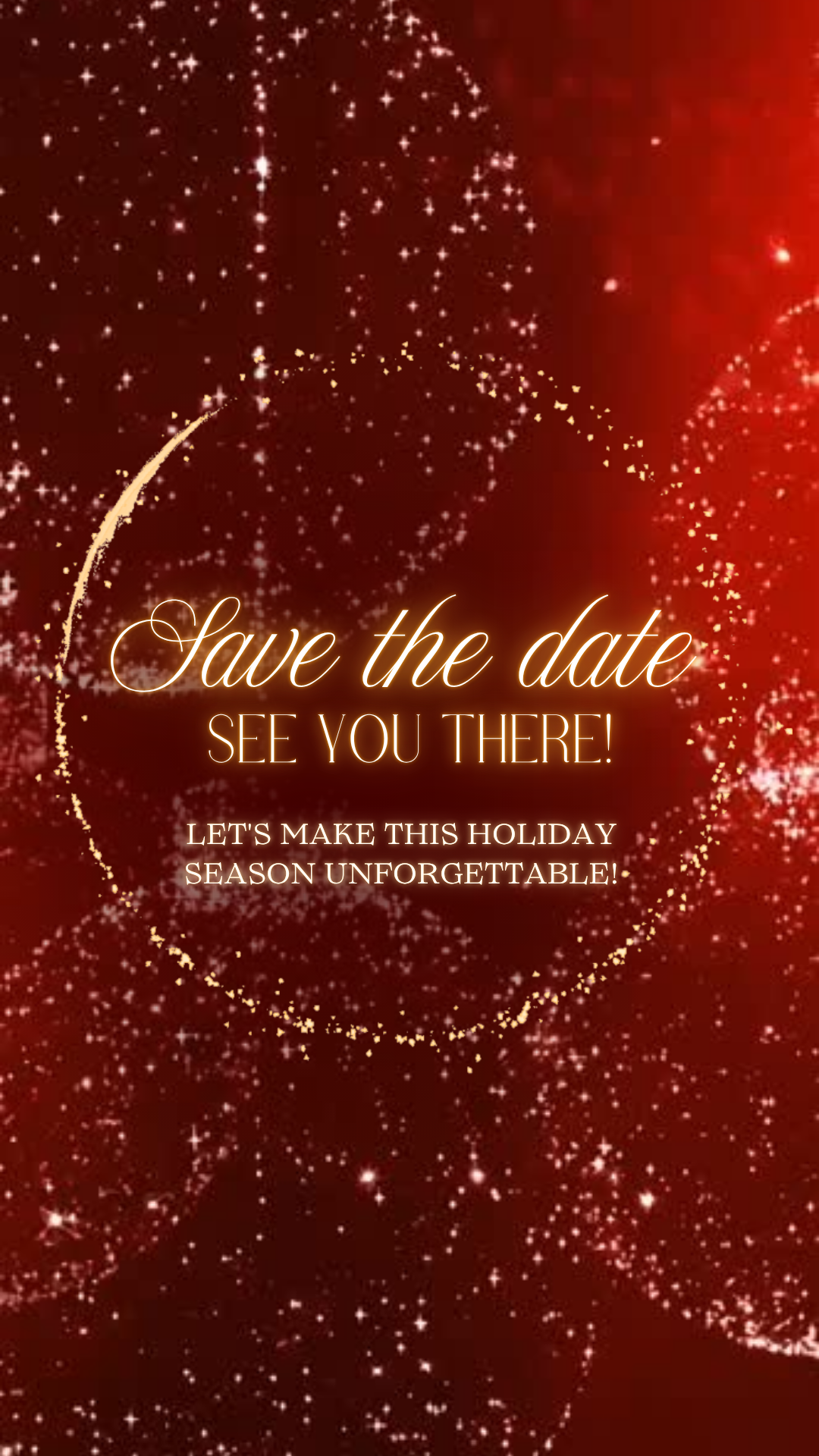 Christmas gift box digital video invitation