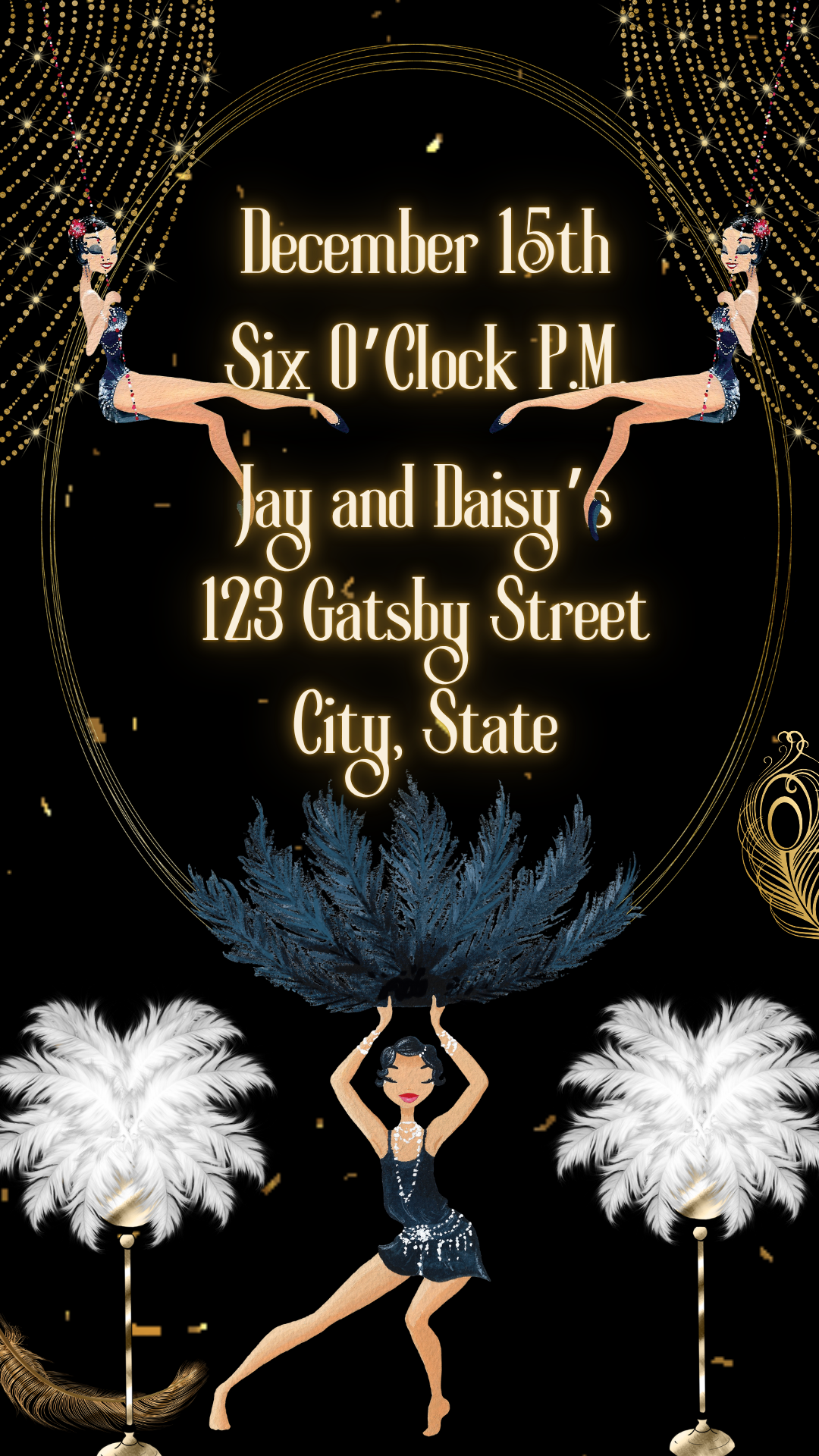 Great Gatsby Party Video Invitation