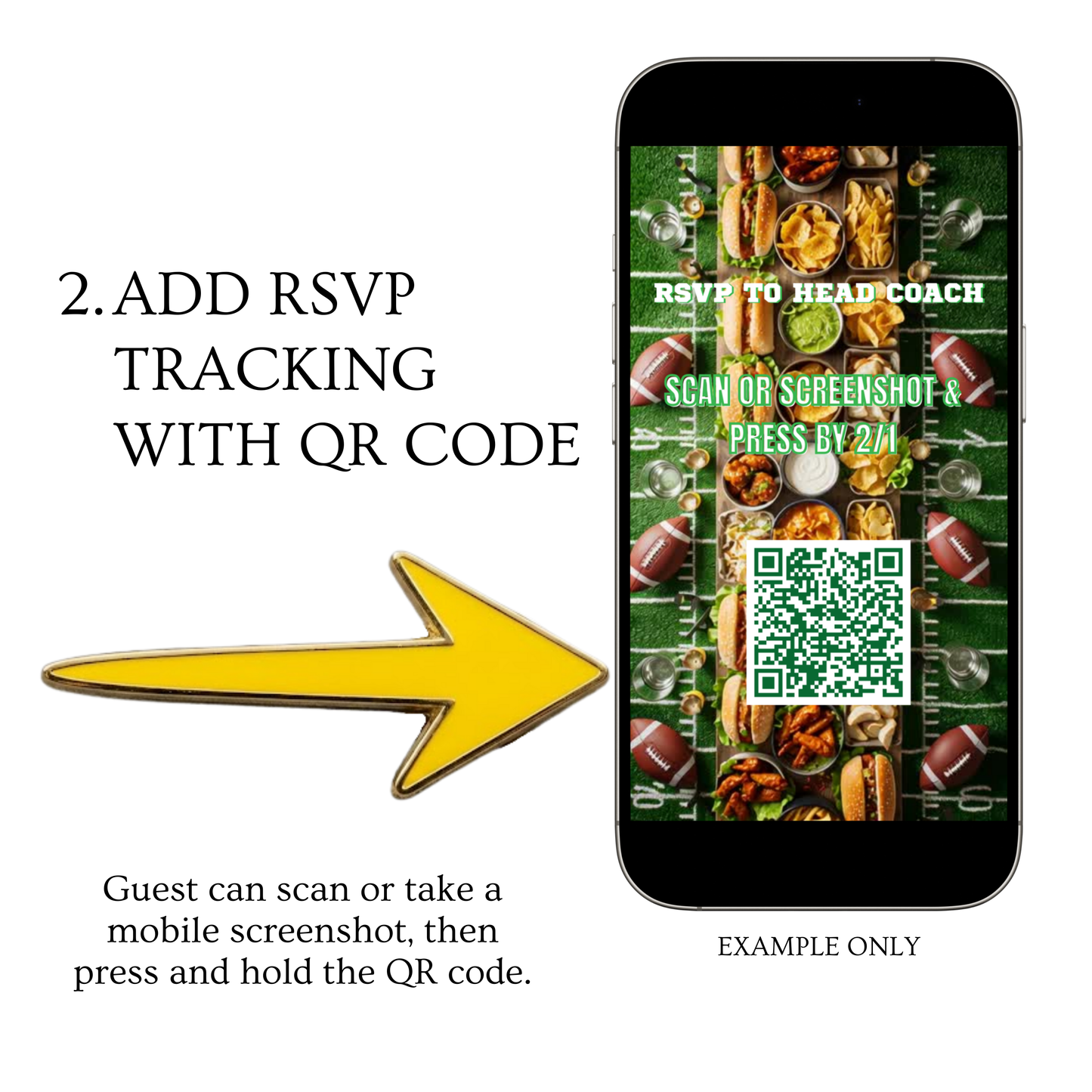 Super Bowl Video Invitation | Super Bowl LV Party Digital Evite | Football Canva Template