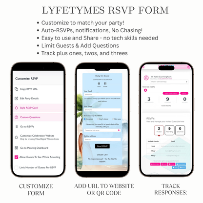 Baby on Board Website Invitation | Canva Website RSVP Template with Music | Boy Baby Shower