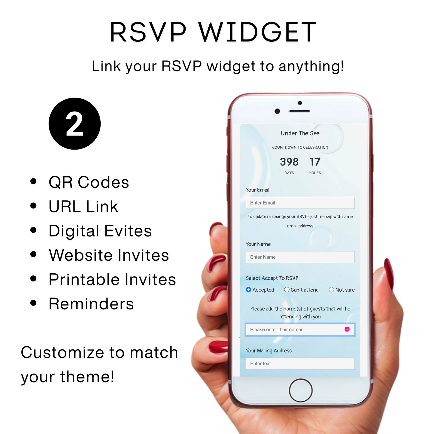 Under the Sea Baby Shower Video Invite with RSVP | Ocean Animal Canva Template Invite