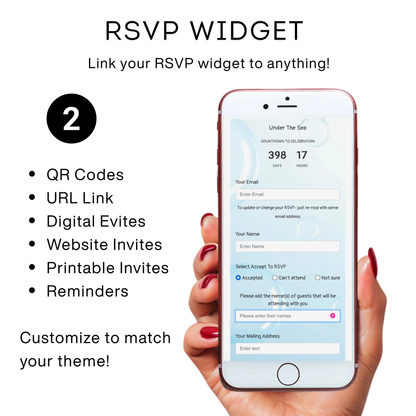 Under the Sea Baby Shower Video Invite with RSVP | Ocean Animal Canva Template Invite