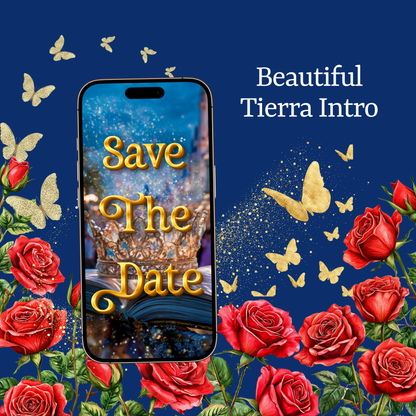 Beauty and the Beast Video Invitation | Save the Date Quinceañera | Sweet 16 Royal Princess Invite