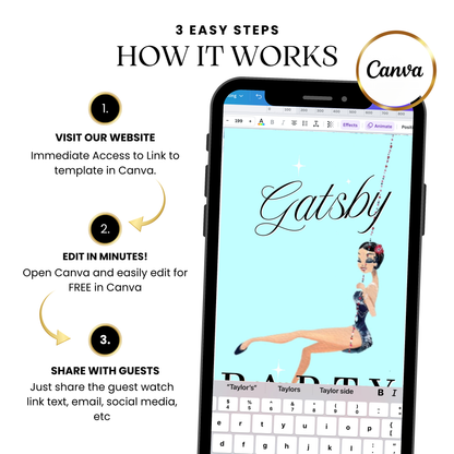 Gatsby-Videoeinladung – Einladung zu einer Party im Stil der Goldenen Zwanziger in einer Flüsterkneipe der 1920er Jahre